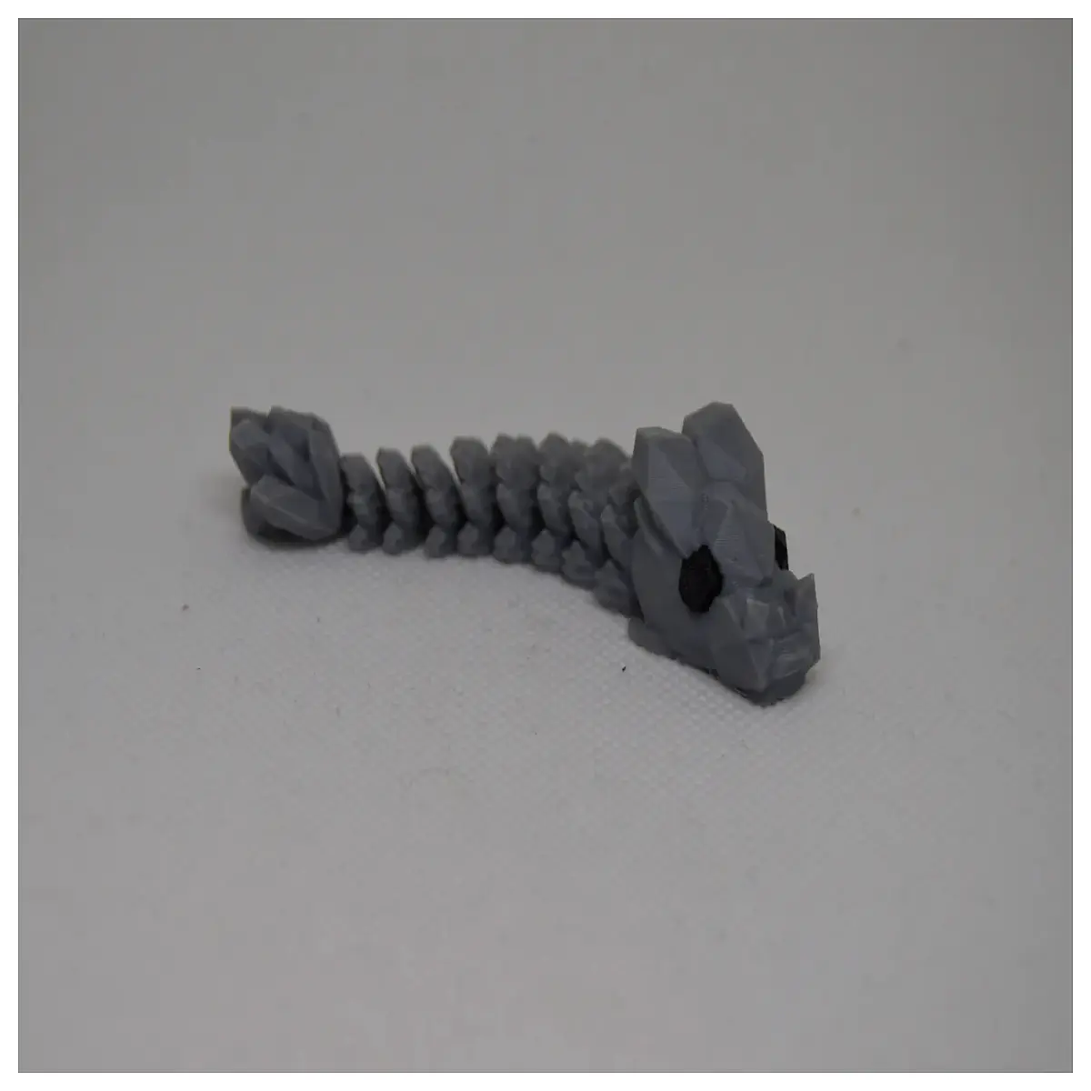 miniature movable stone dragon statue flexible jointed rock lizard figurine collectible mythological creature for desk decor