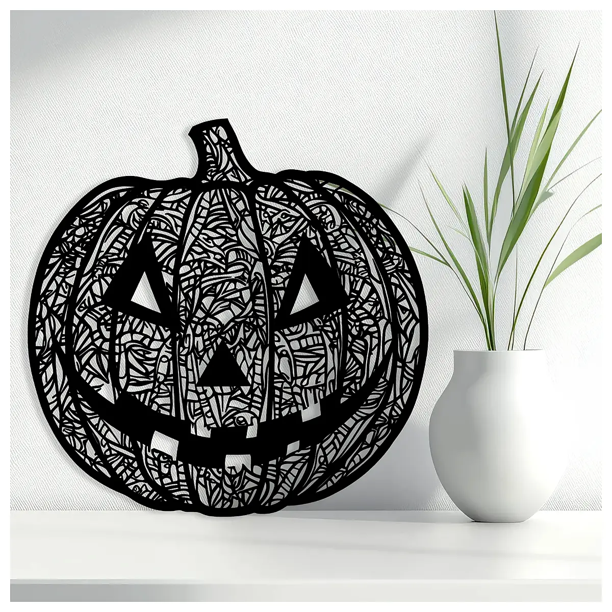 halloween wall art canvas print cartoon jack o lantern spooky home decor party supplies