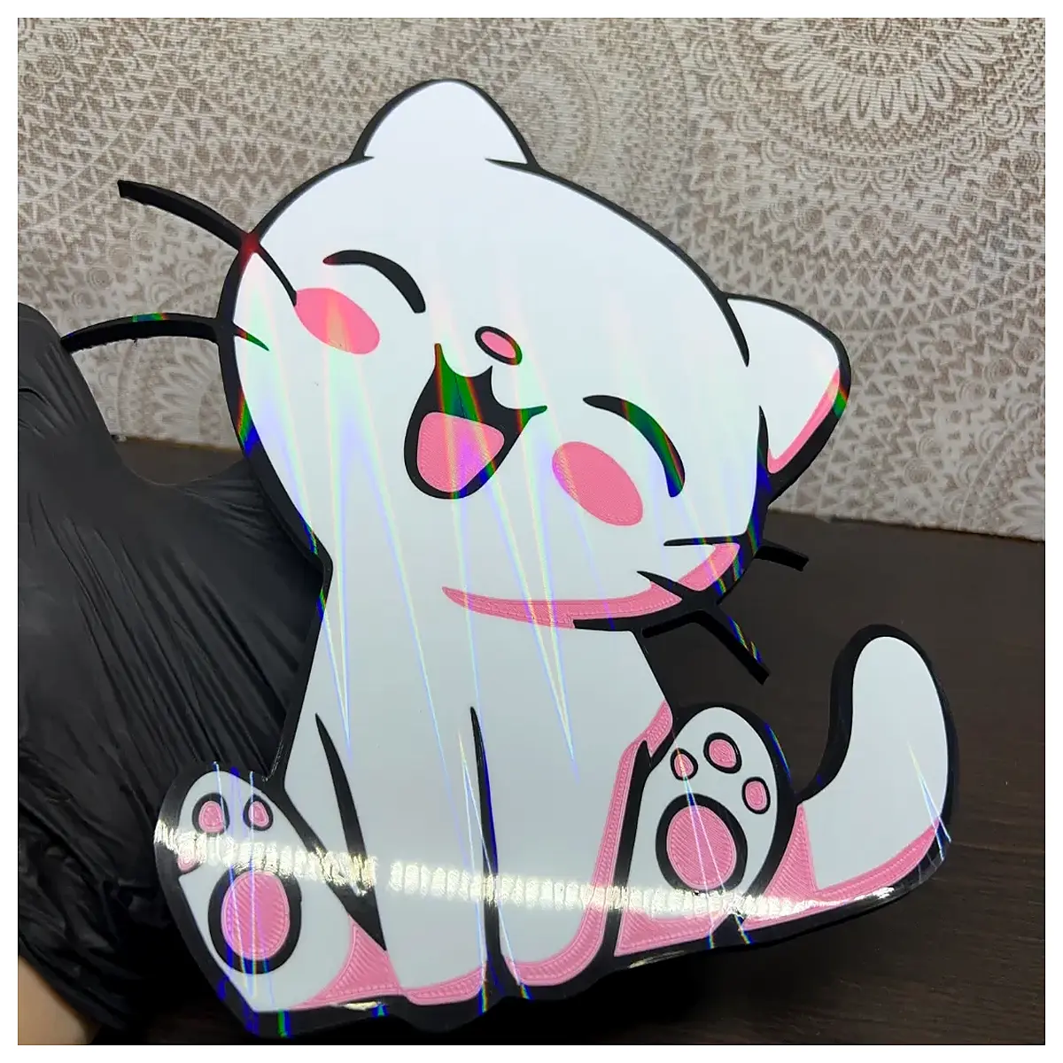 cute kitten plush toy adorable cat figurine for desk decor baby animal gifts for kids
