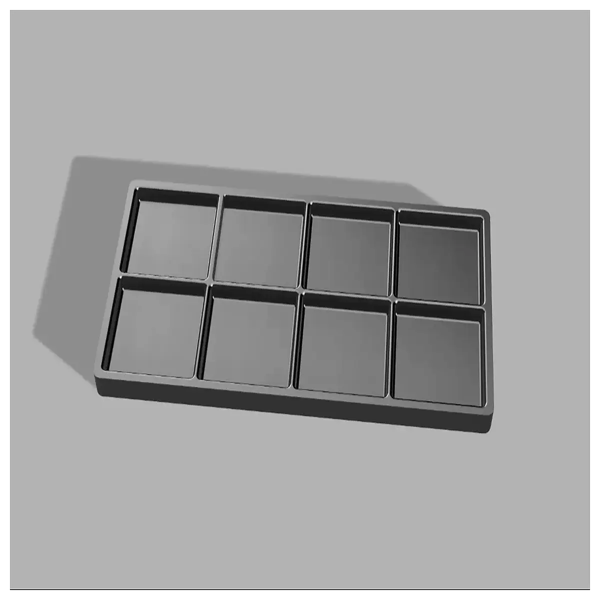 small plastic parts organizer tray 2x4 compartment box for screws nuts bolts hardware storage sorting