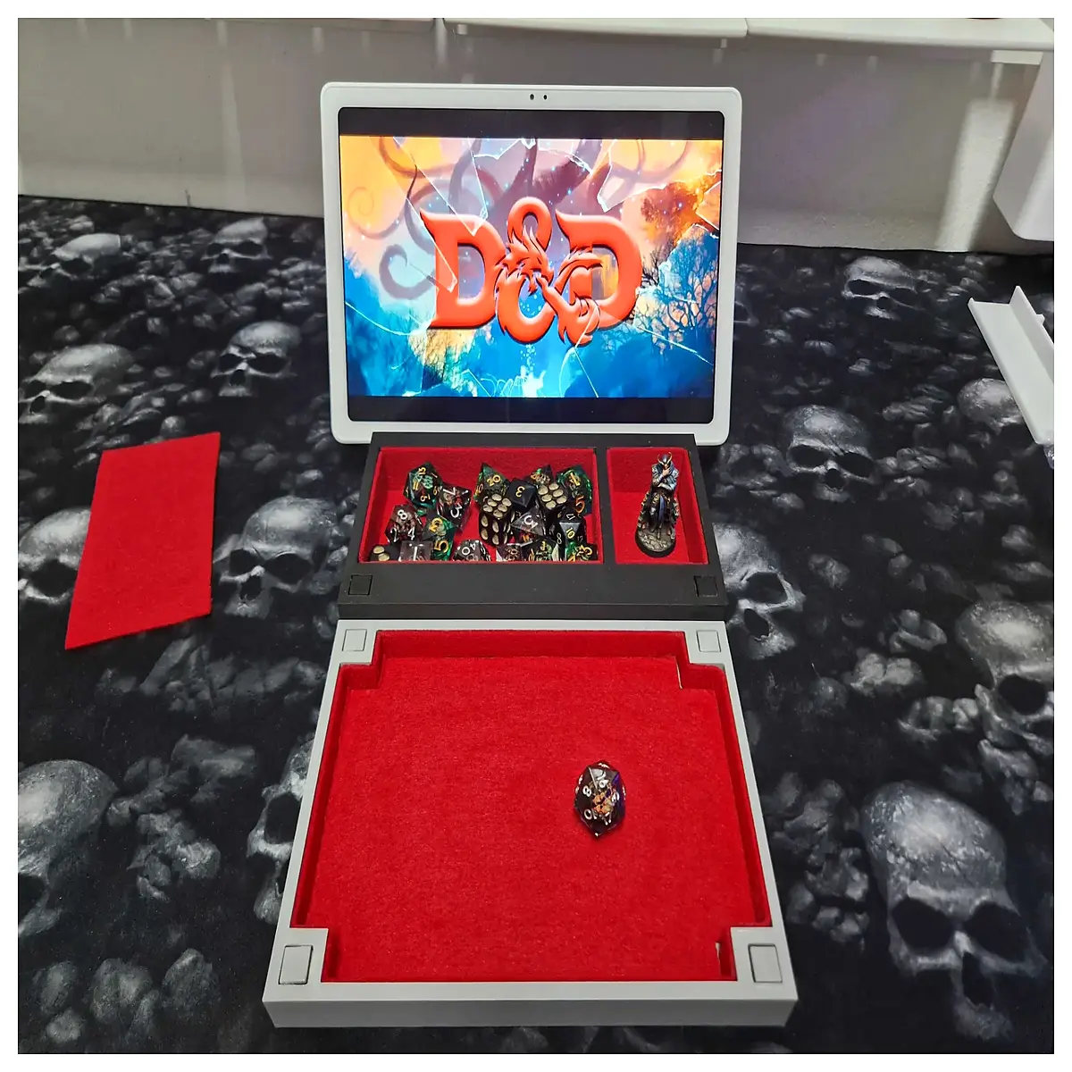dnd dice box organizer storage case for tabletop rpg accessories
