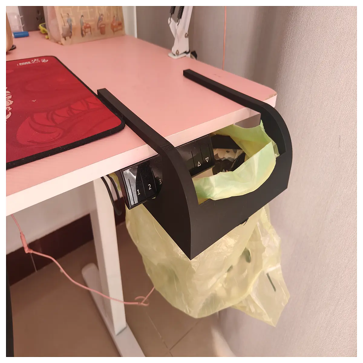 small trash can for desk office under desk waste bin with lid compact recycling bin for home workspace