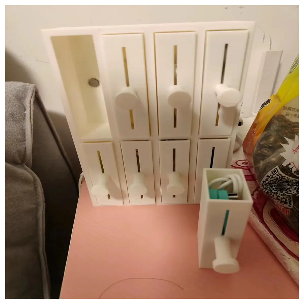 magnetic wall organizer for small items kitchen fridge storage bins tidy desk accessories
