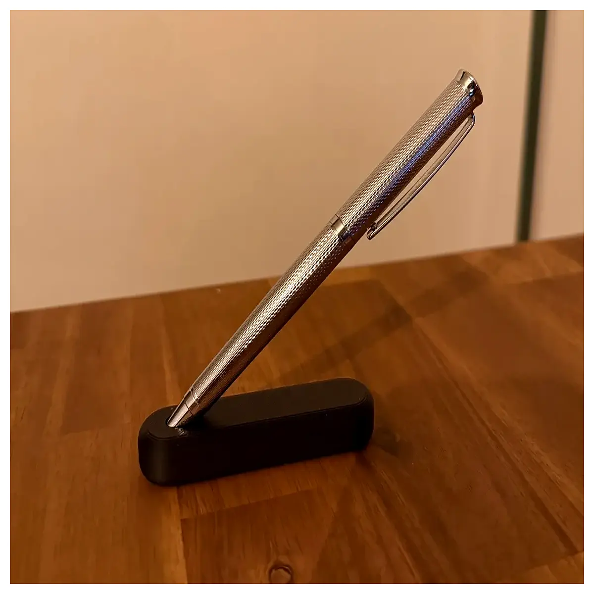 minimalist single pen holder desk organizer modern office supplies metal