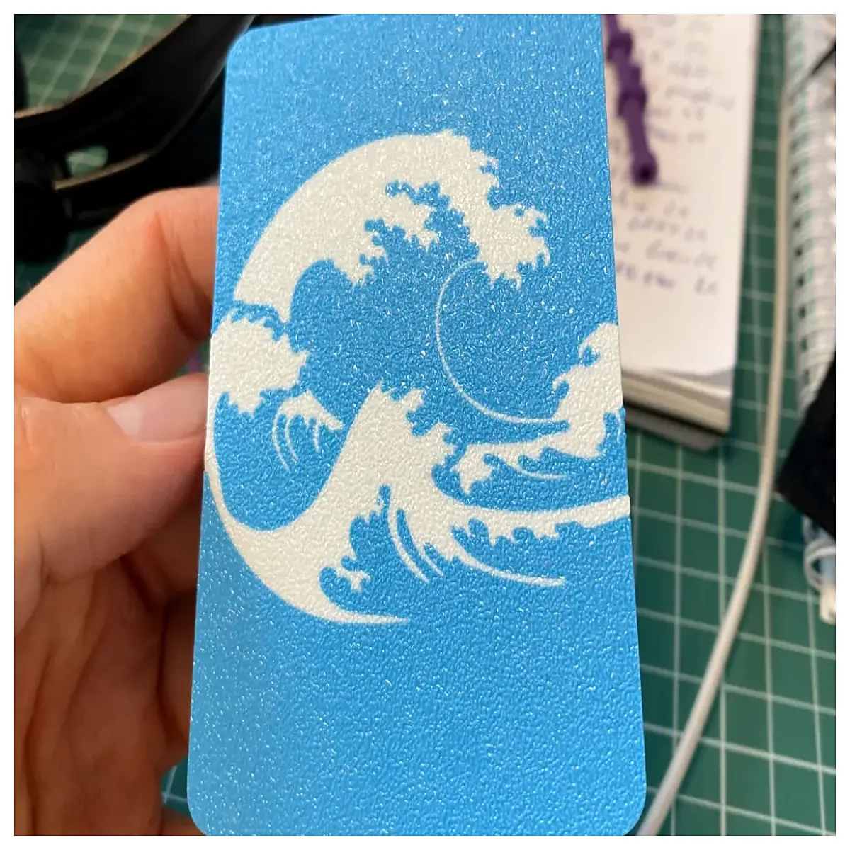 wavy textured card holder sleeve protective case for credit id business cards stylish wallet insert