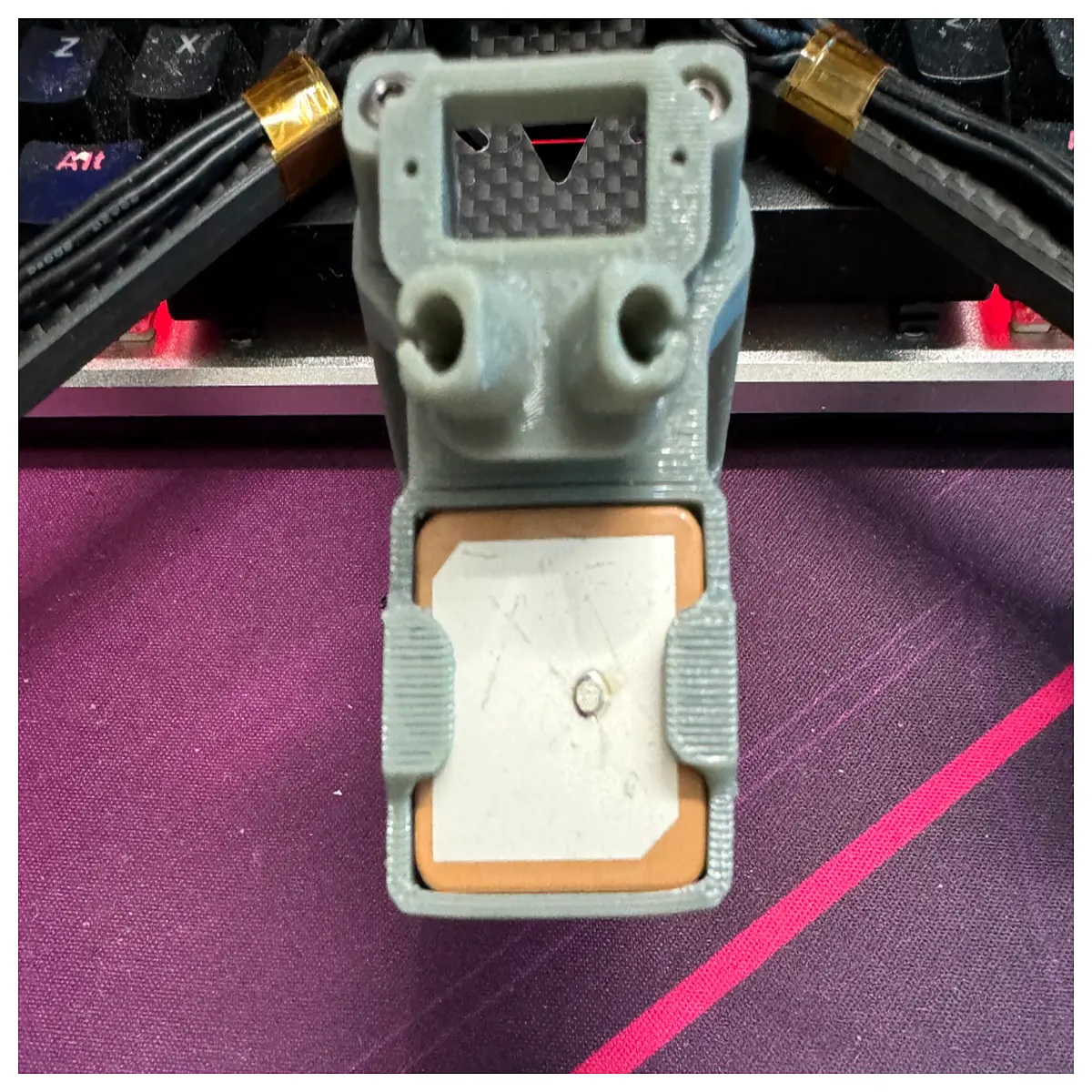5 inch fpv drone gps mount xt60 antenna holder 4 in 1 printed part