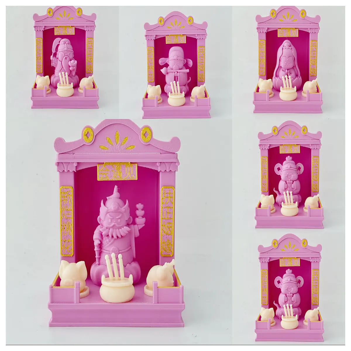 mini home altar shrine cabinet for buddha statue small desktop prayer niche with glass door ornamental religious case for zen decor