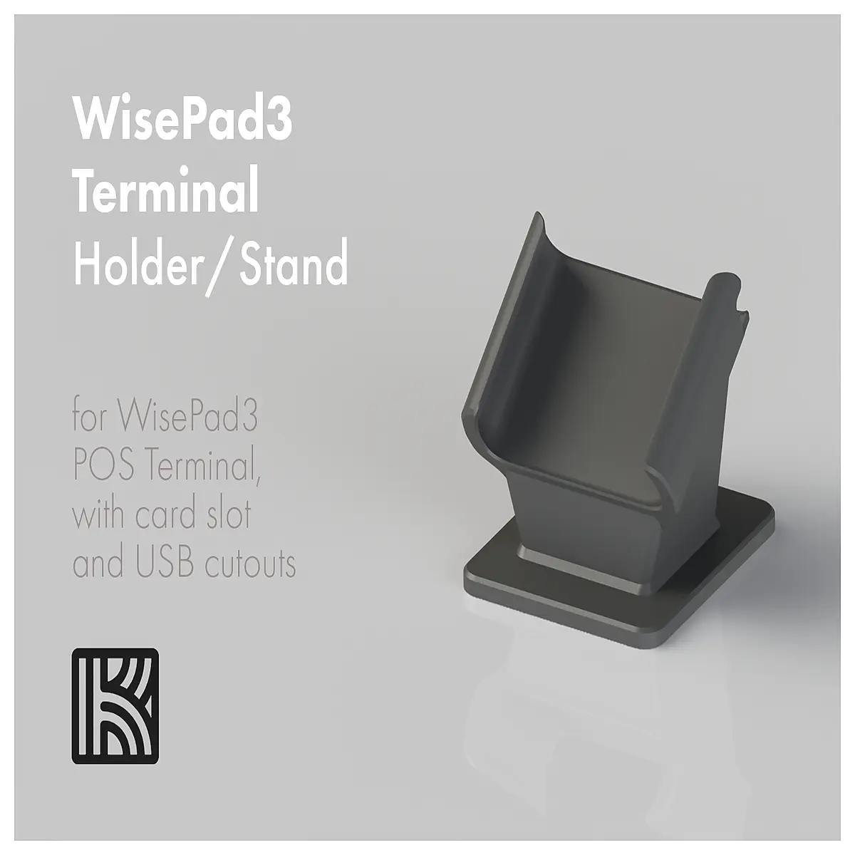 wisepad3 pos terminal holder dock charging station for retail shop counter tablet mount organizer