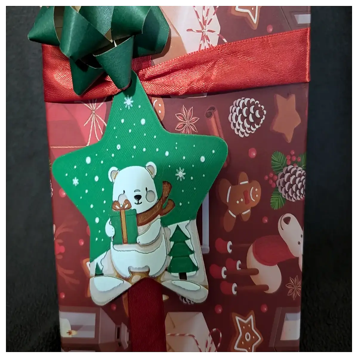 bear star christmas gift wrap tissue paper decorative stickers holiday party favors packaging supplies