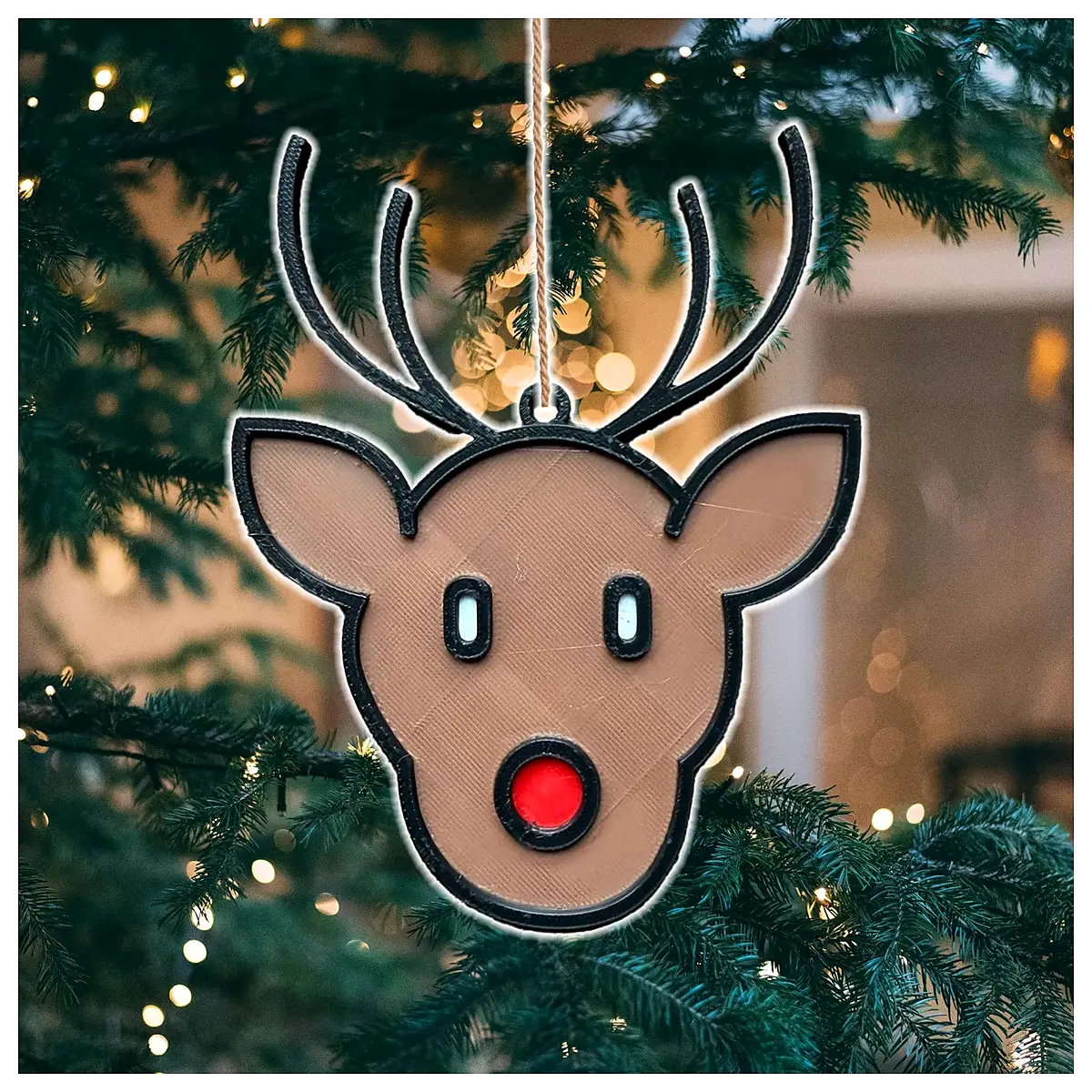 rudolph the red nosed reindeer christmas decoration holiday home decor festive reindeer ornaments for tree and window