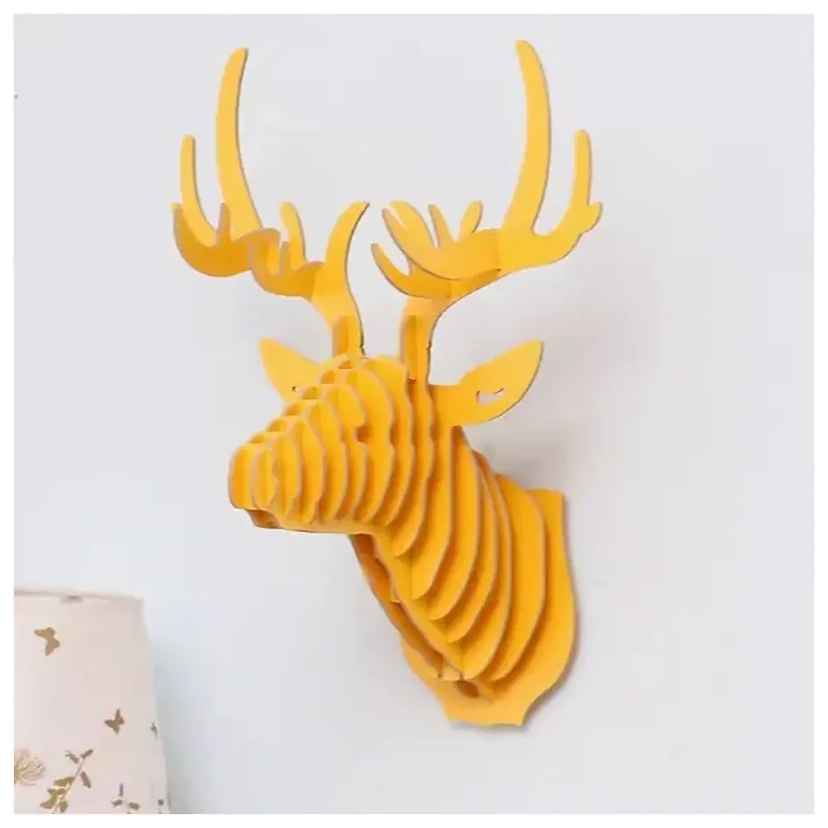 christmas reindeer head wall decor nordic animal skull hanging art for living room hallway entryway festive holiday home decoration