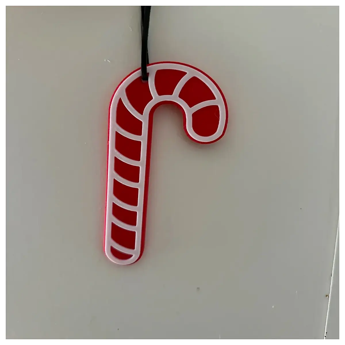 xmas candy cane ornaments for tree holiday party favors red white striped hanging decorations