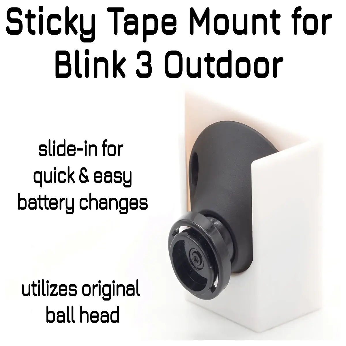 weatherproof double sided adhesive mount for blink outdoor camera sticky pad duty replacement holder
