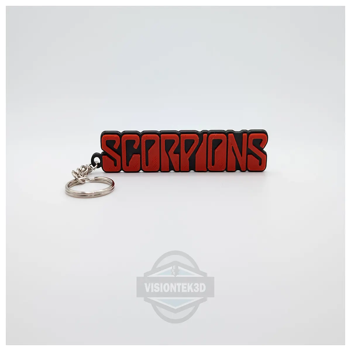 scorpions band keychain retro 80s metal rock merch fans
