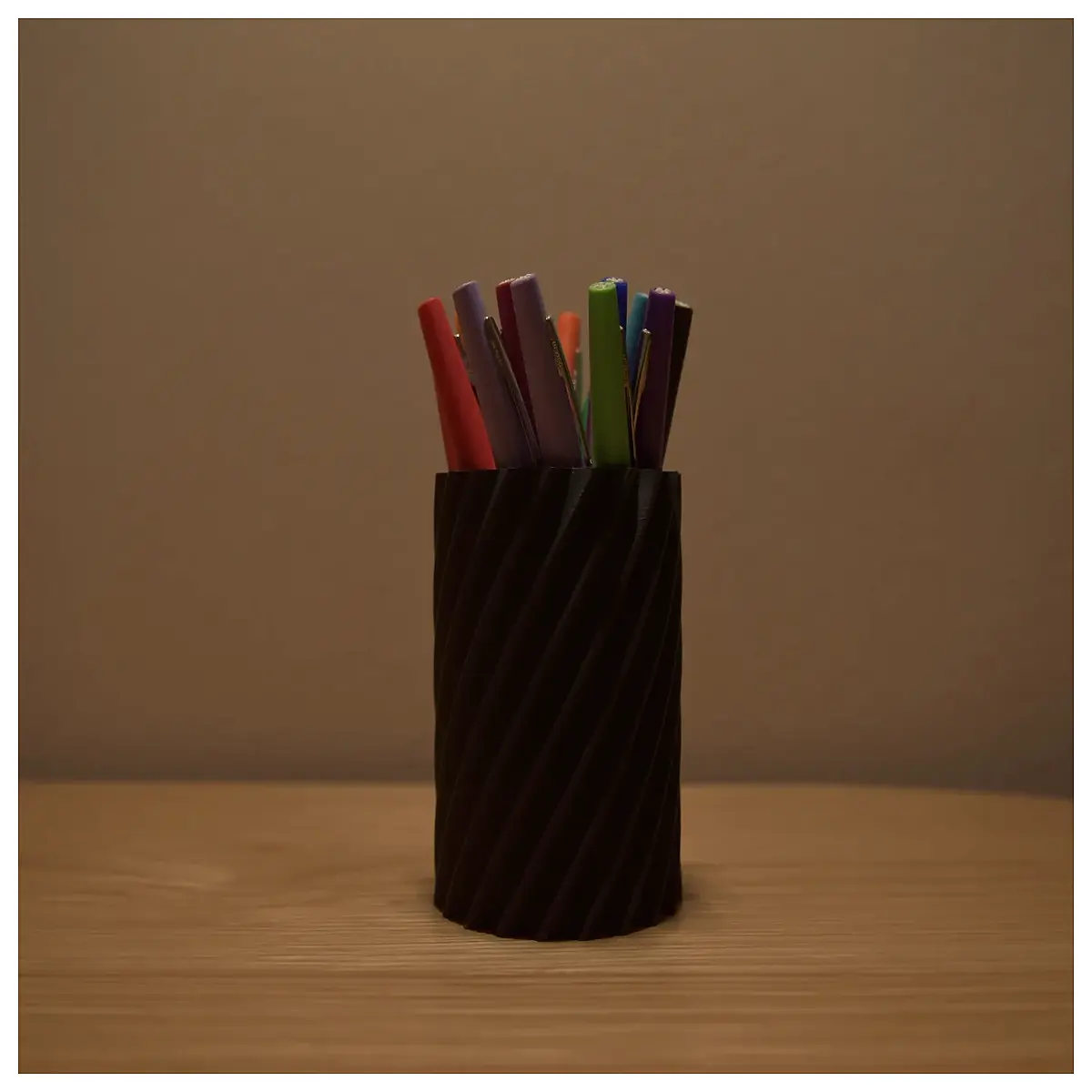 cute desk organizer pen holder for school supplies office storage box