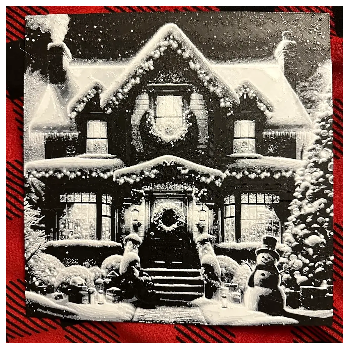 miniature christmas house diy wooden village decor for christmas tree ornaments holiday