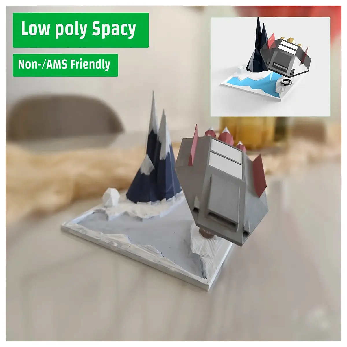 low poly space ship for game dev retro sci fi environment assets pixel art spaceship scene