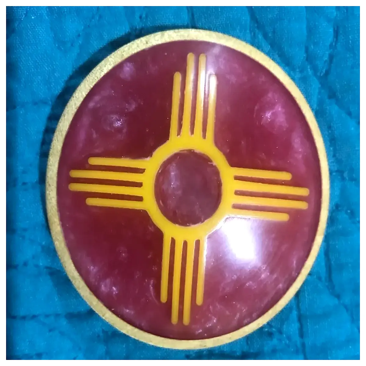 new mexico zia sun symbol resin craft home decor wall art plaque