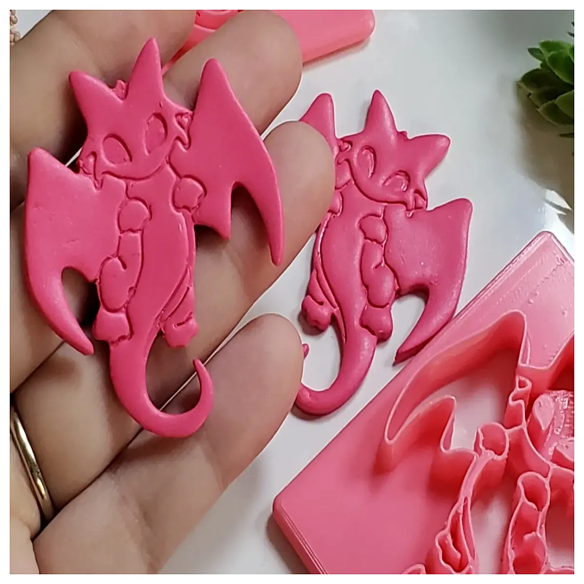 cute dragon polymer clay earring cutter die diy jewelry making tools for resin and epoxy shape molds for handmade crafts