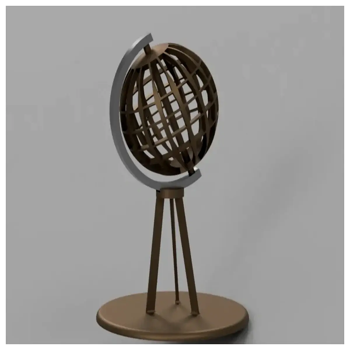 north pole ball rotating sphere globe decoration