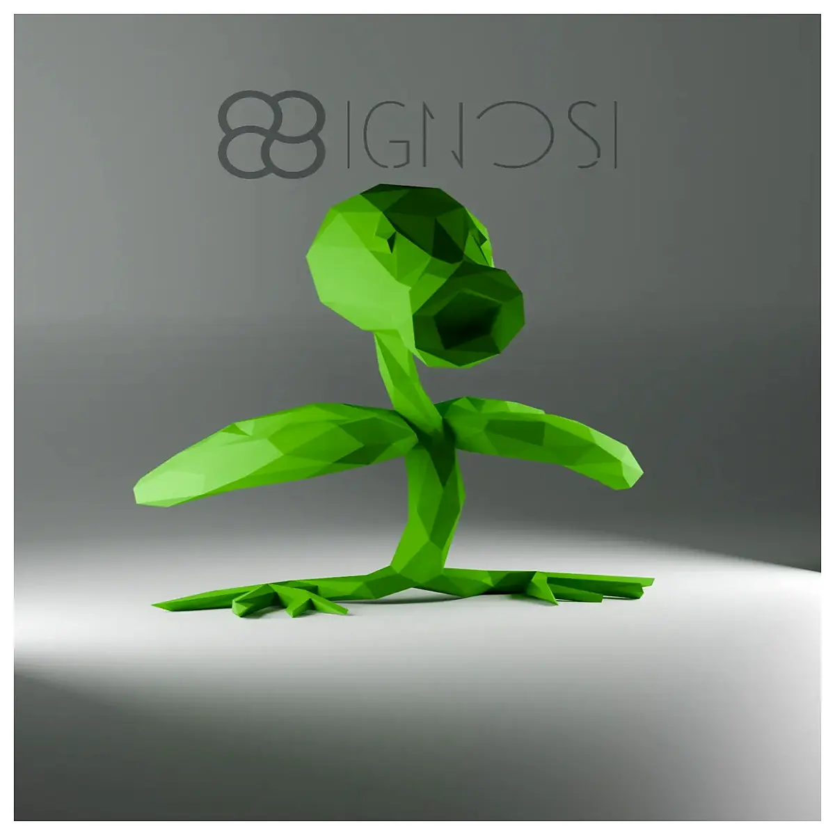 low poly trumpet vine plant game ready