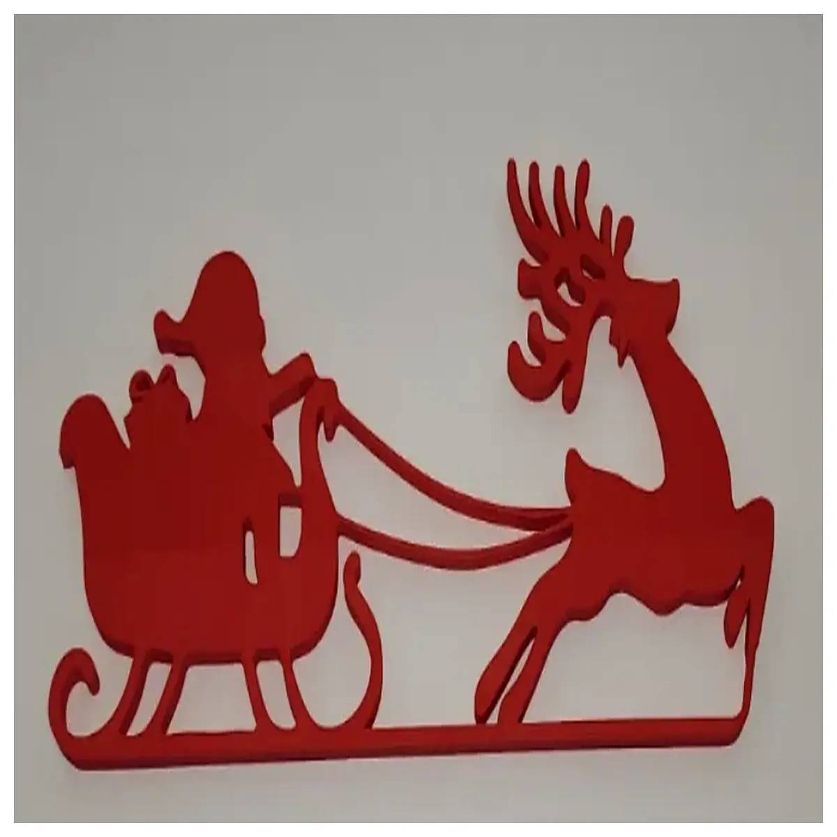 santa claus sleigh door hanger for christmas festive holiday home decor hanging ornament