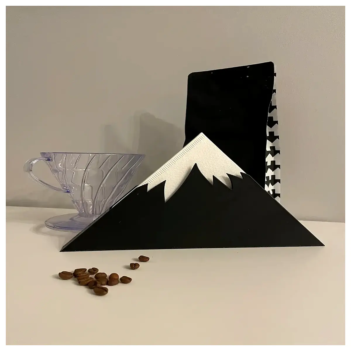 v60 paper dripper holder metal rack pour over coffee filter cone organizer