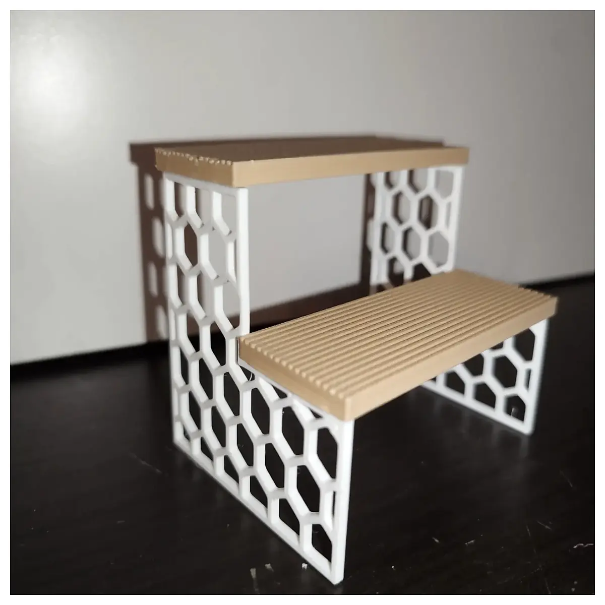 double tier organizer for retail shop counter shelf storage