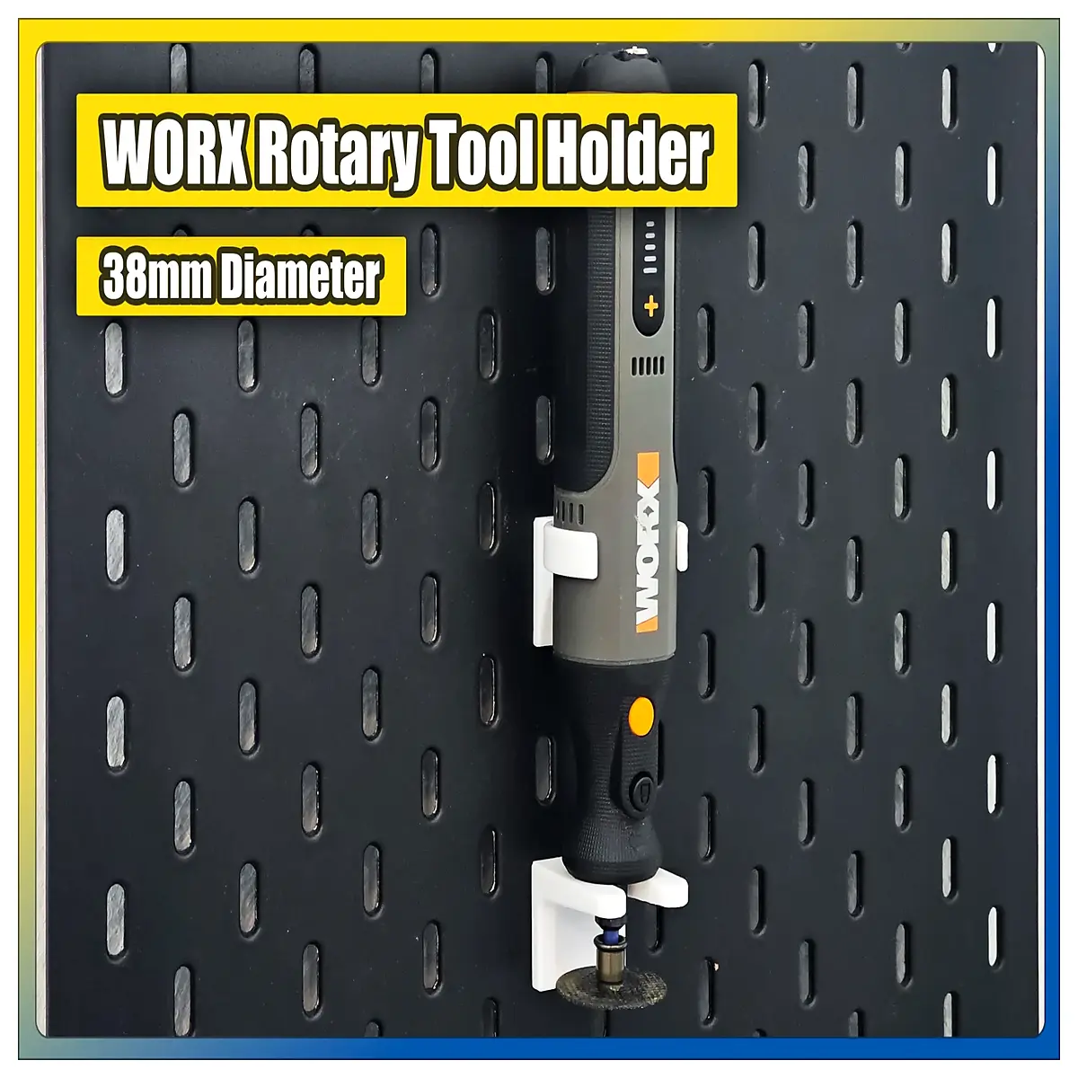 skadis worx rotary tool holder pegboard organizer for dremel accessories storage wall mount