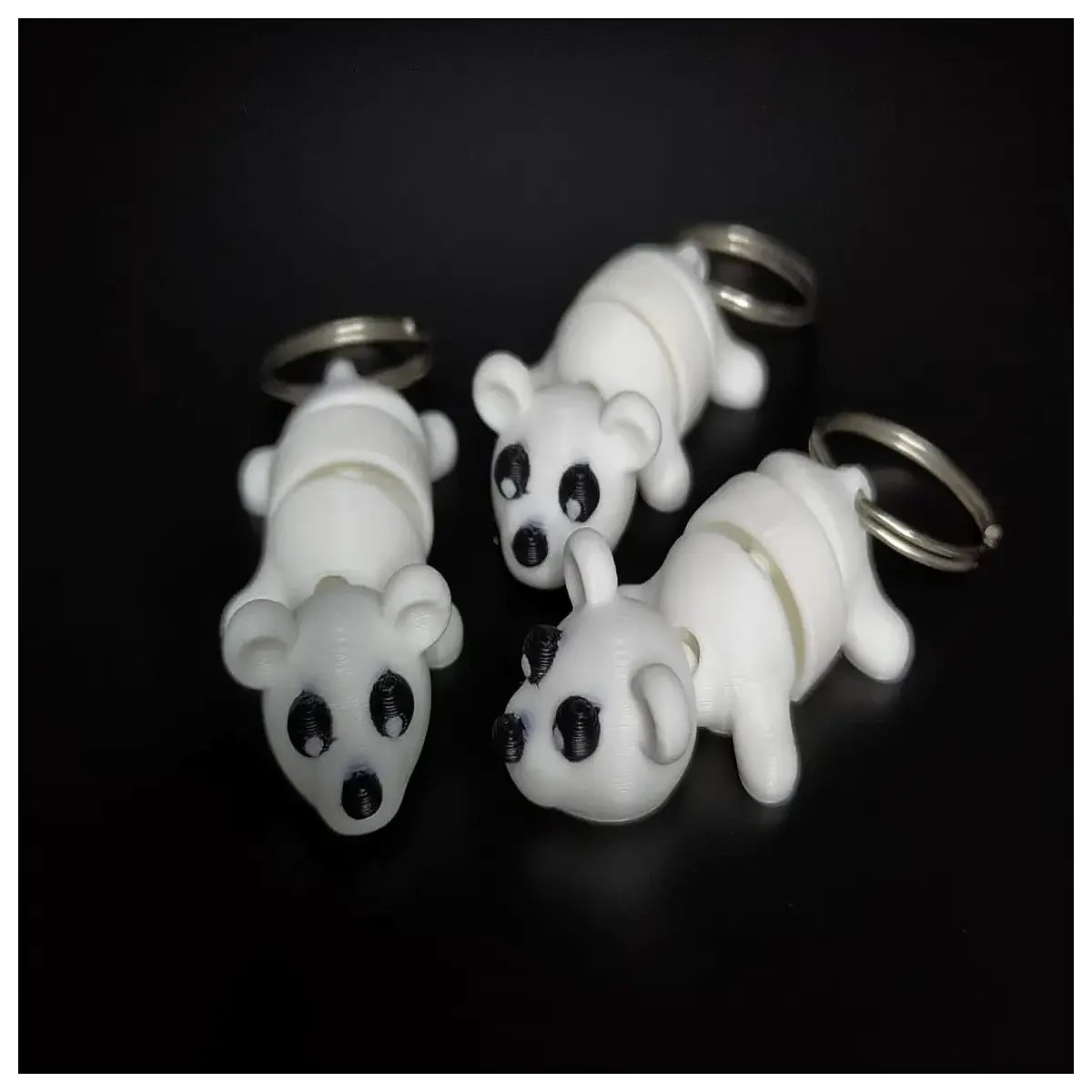 funny moving polar bear keychain plush toy for bags cute animated bear charm kids