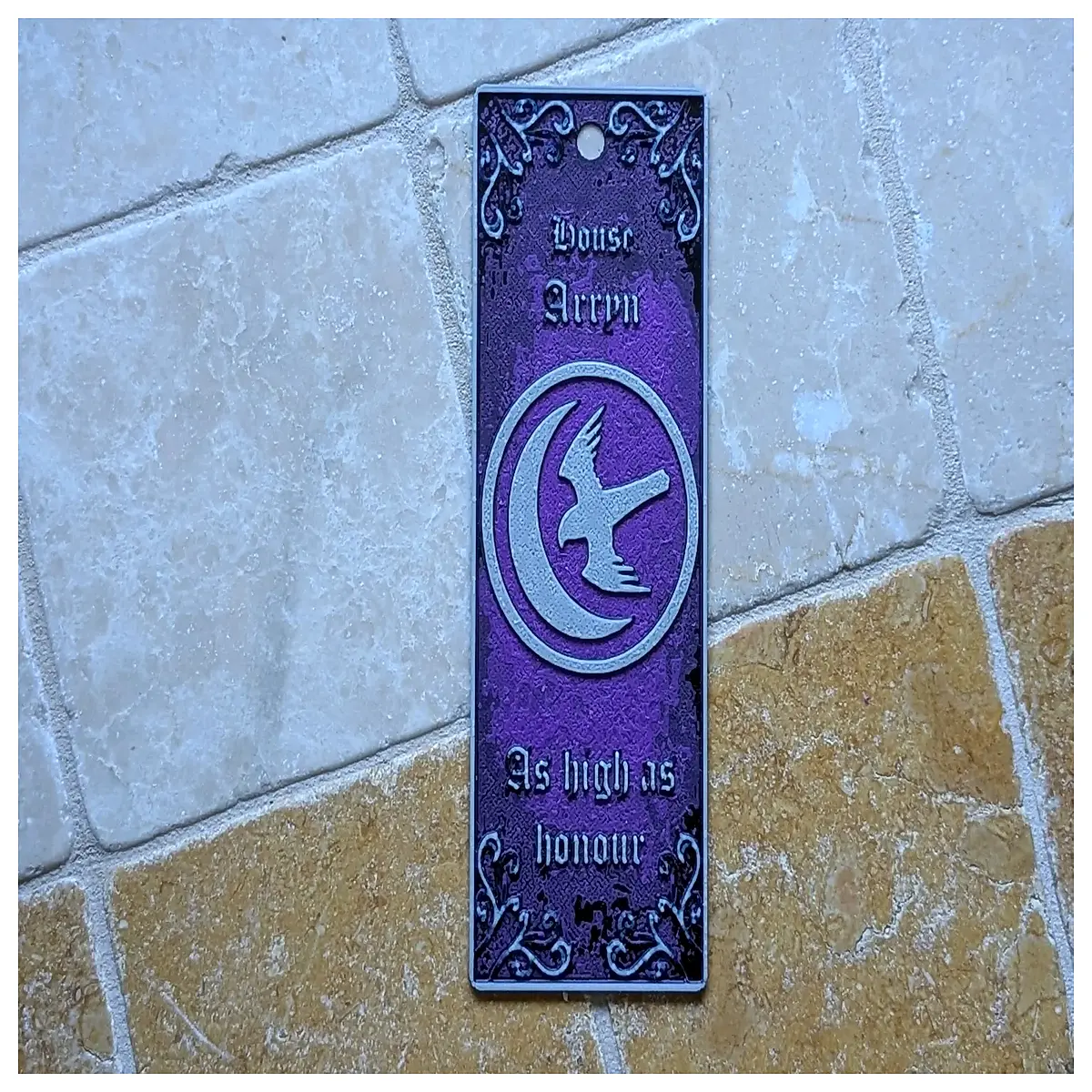 eyrie bookmark house lannister stark targaryen fantasy book lover gift metal reading marker