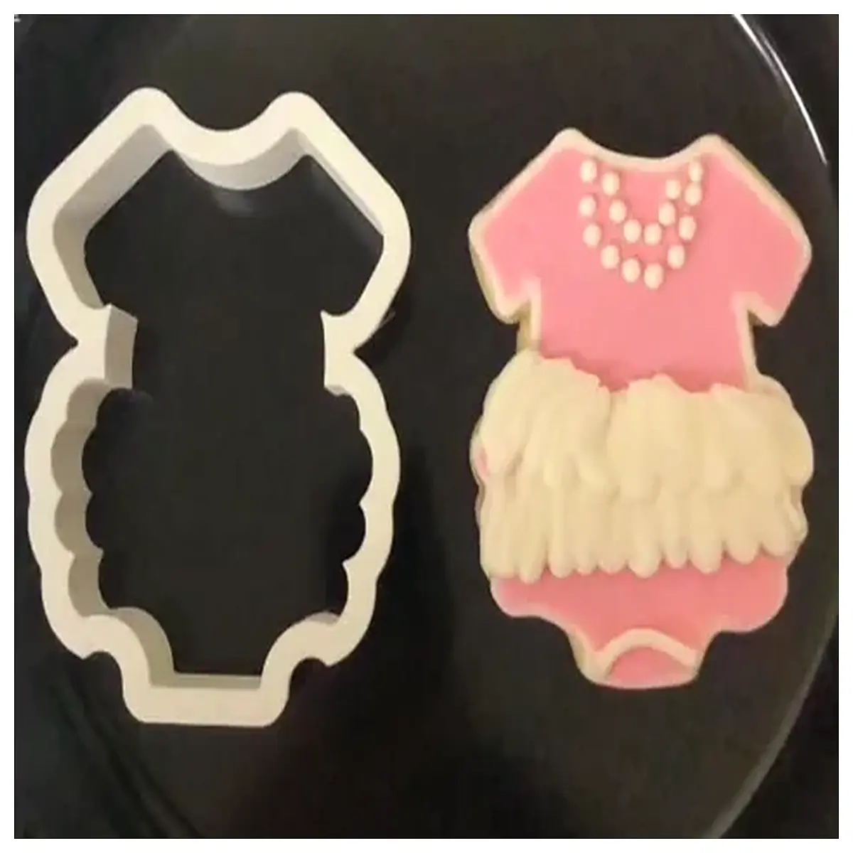 ballet tutu leotard shape cookie cutter for baking cupcakes fondant sugarcraft pastry tools