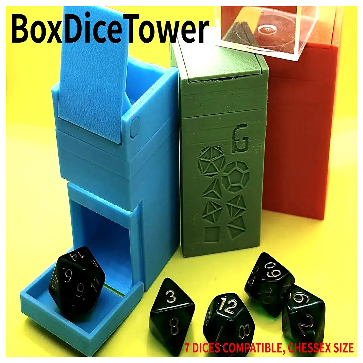 portable dice tower for rpg dnd tabletop gaming travel compact wooden plastic dungeon master accessory