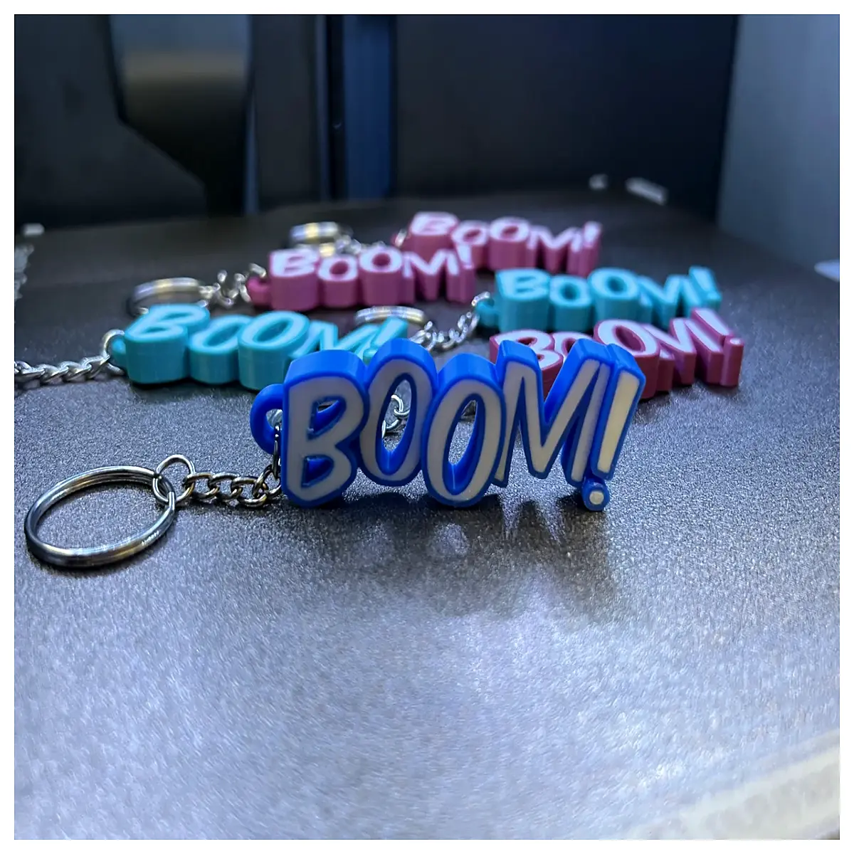 cute cartoon keychain for women men bag charm pendant metal alloy anti lost key holder gift
