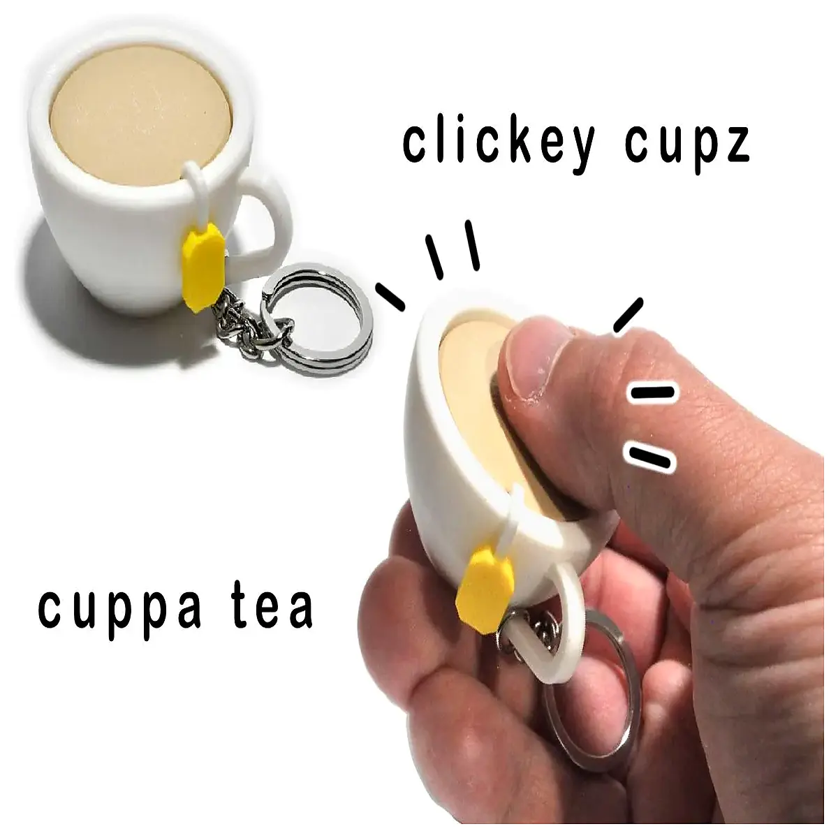 clicker cup fidget toy stress relief silent clicky tea mug for office desk anxiety reduction aid