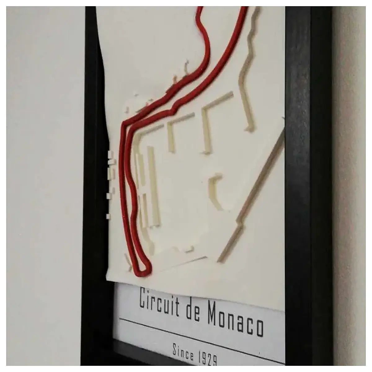 f1 monaco grand prix circuit map multi color topographic terrain