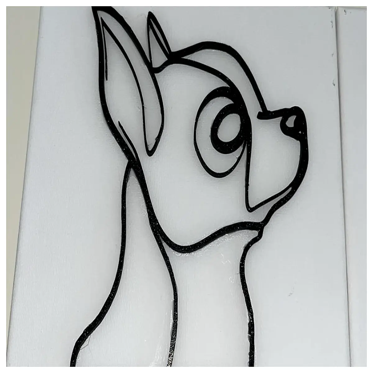 cute chihuahua dog portrait wall art print canvas painting home decor living room bedroom