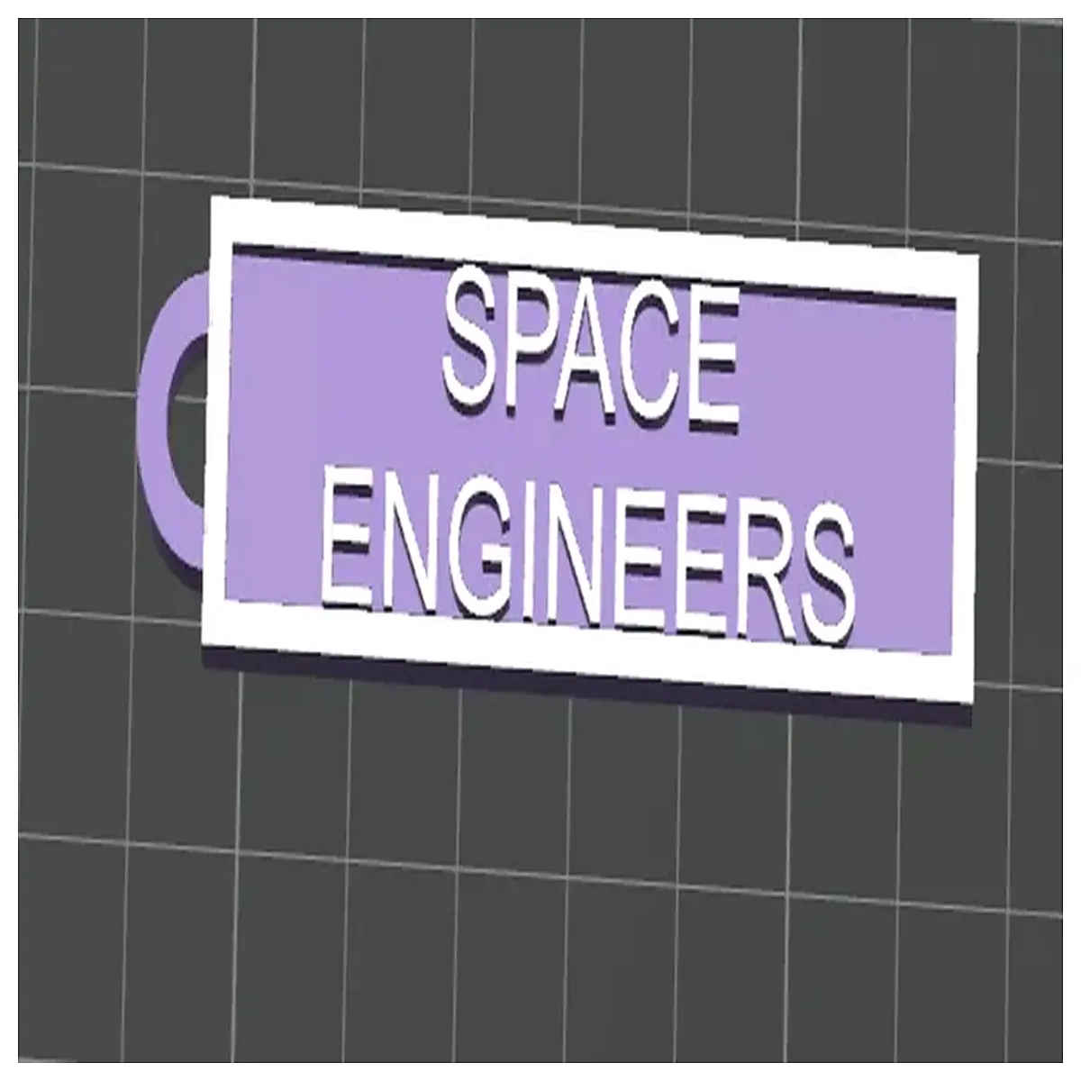 space engineer keychain metal alloy survival game gear gamers