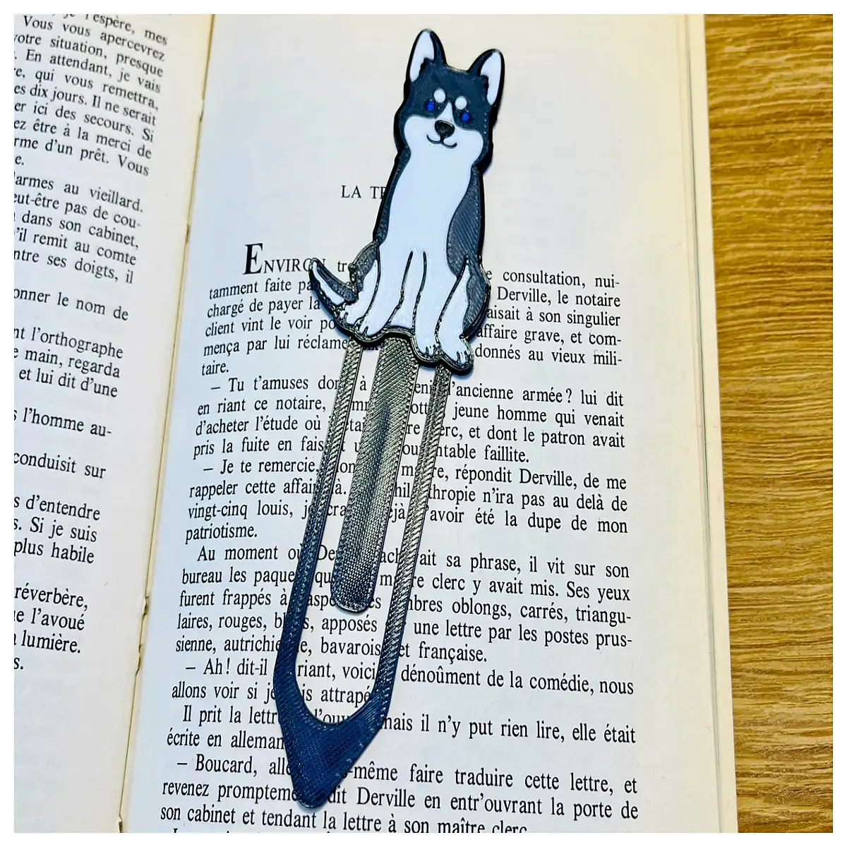 cute husky dog bookmark for reading animal lover gift funny siberian husky page marker adorable pet accessory