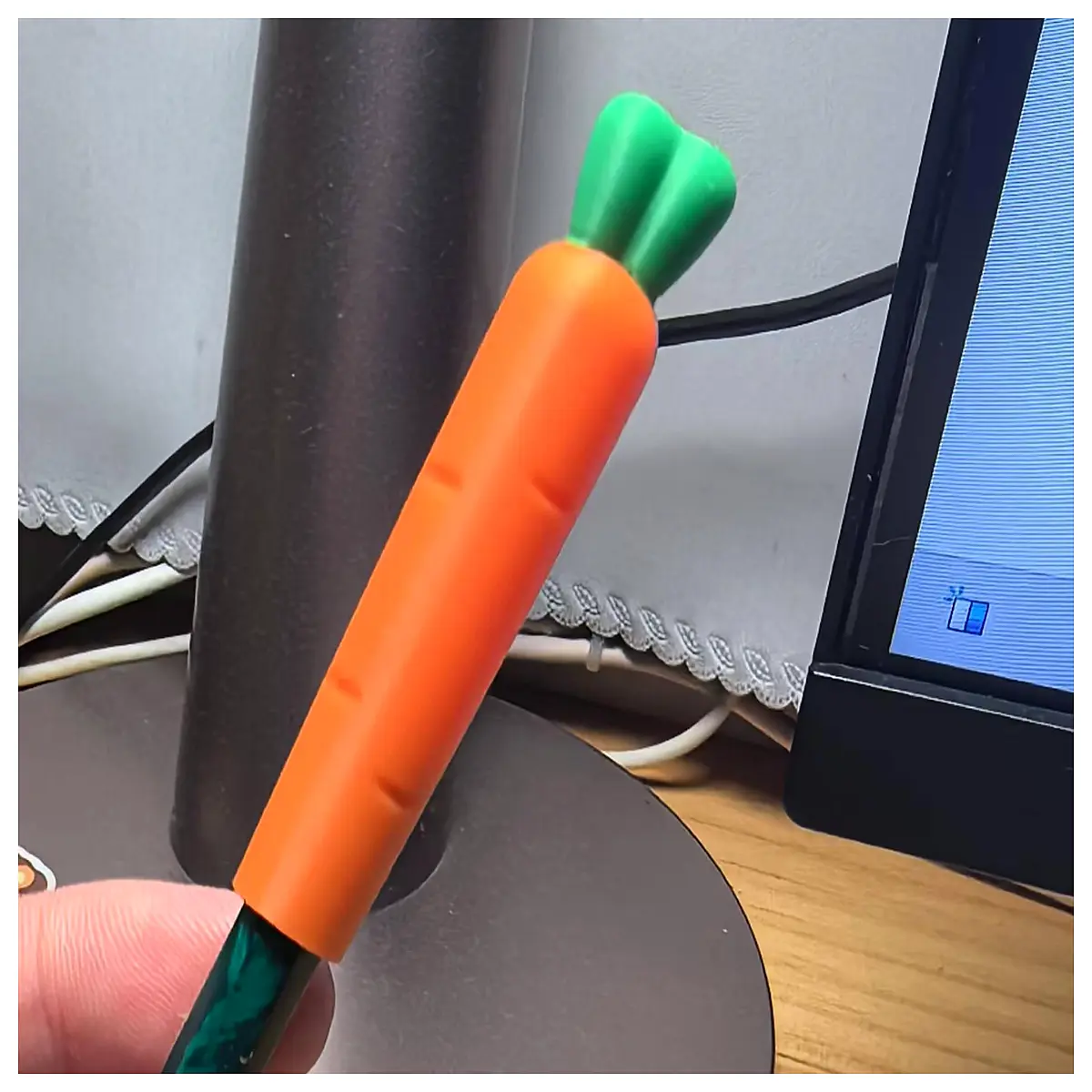 cute carrot shaped pencil case for kids cartoon vegetable stationery bag school supply organizer pouch