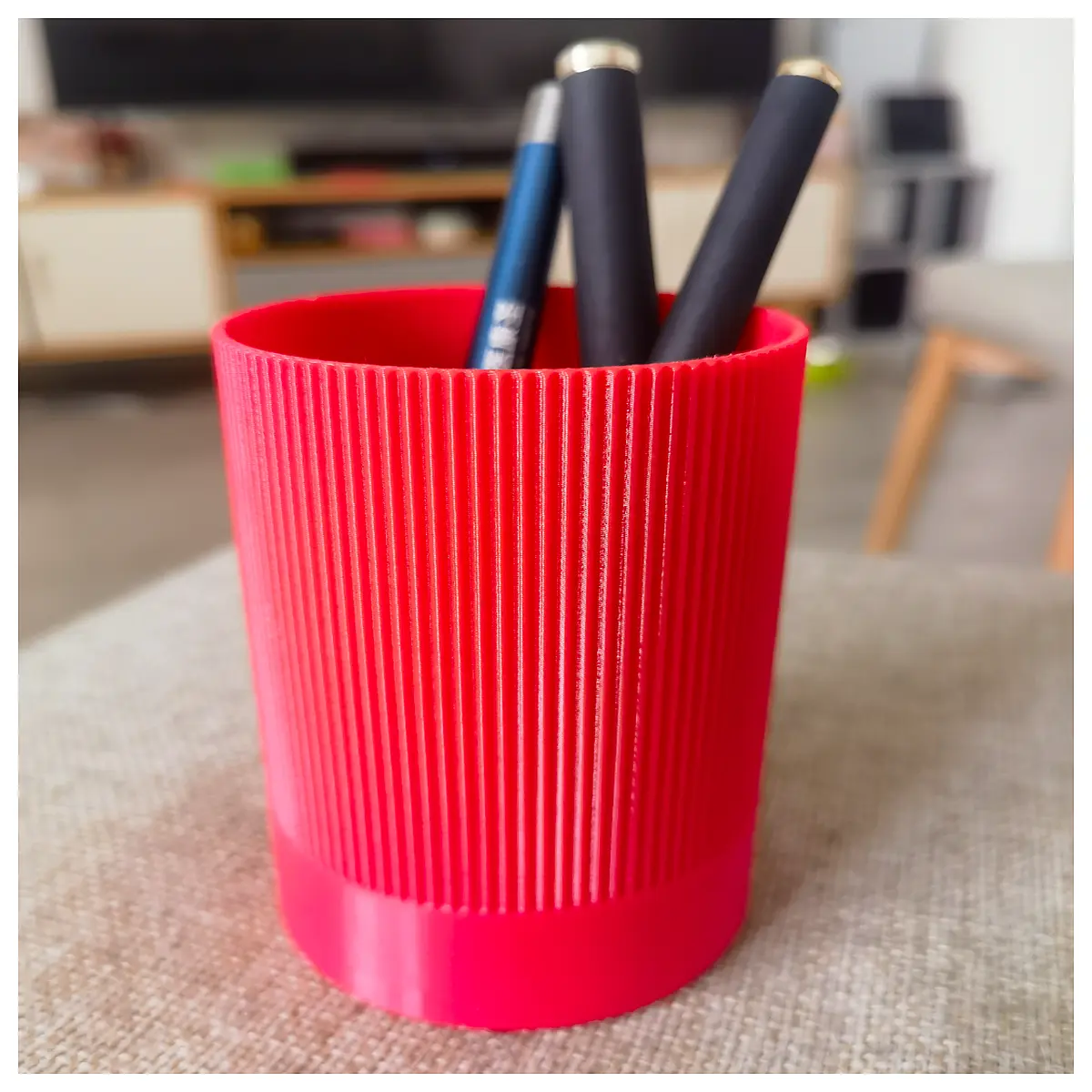 minimalist desk organizer pen holder clear acrylic office supplies storage container for home workspace desktop accessories