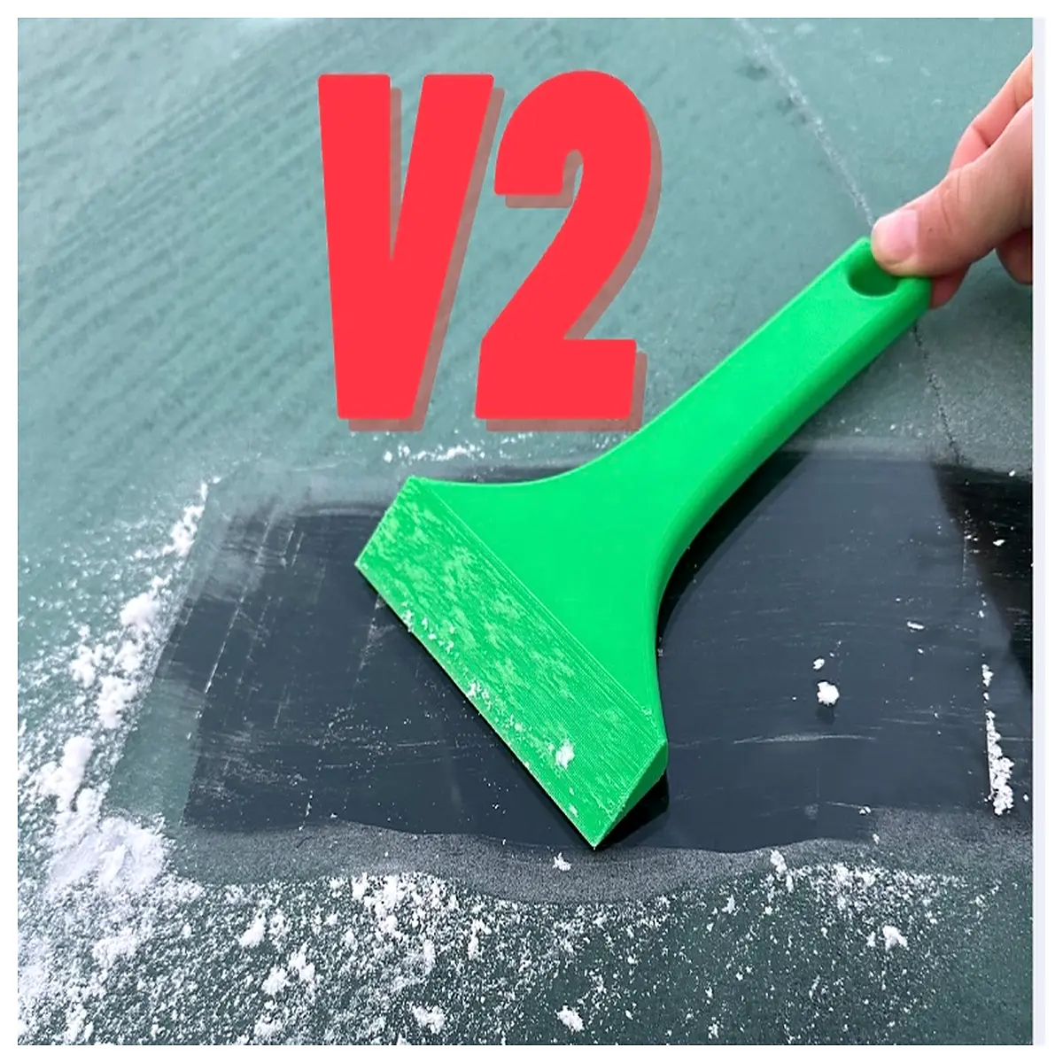 manual ice scraper tool for car windshield frost removal winter driving essentials snow brush combo