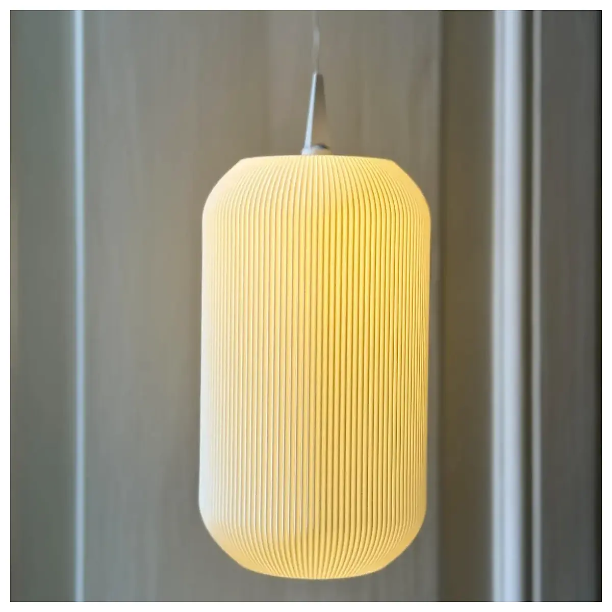 textured cylindrical lampshade for modern pendant ribbed glass shade with wavy pattern decorative ceiling fixture cover