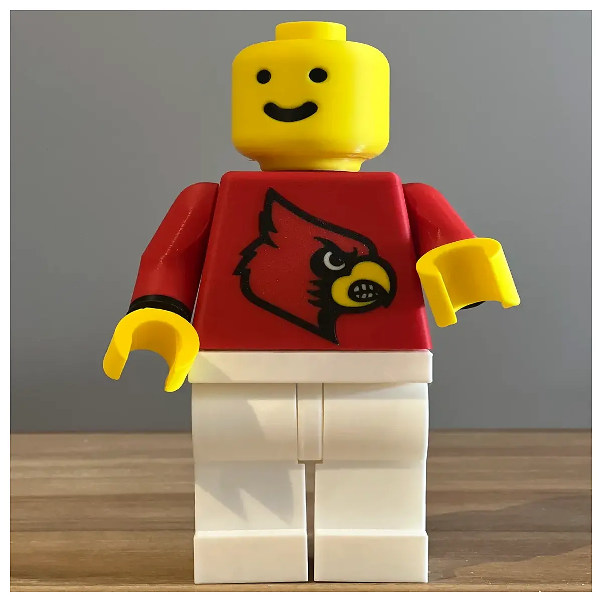 louisville cardinals brick person figurine college gift team merchandise collectible statue