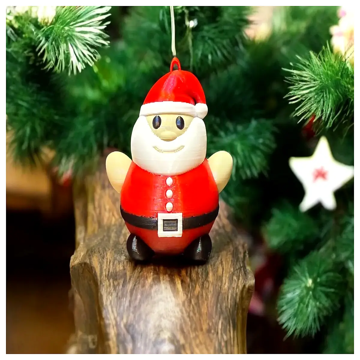 christmas santa claus hanging ornament for tree holiday decor