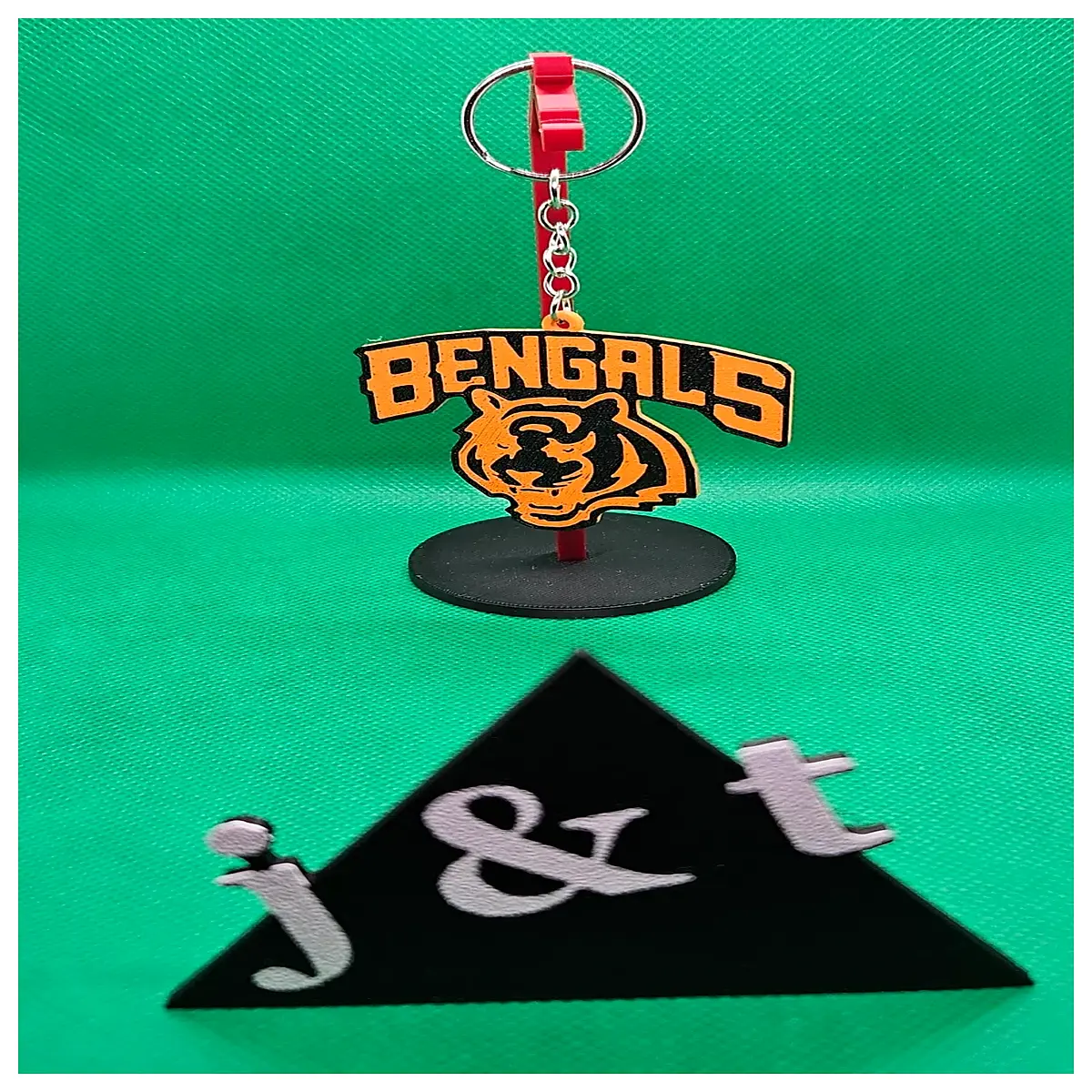 realistic bengal tiger keychain metal animal charm for bag