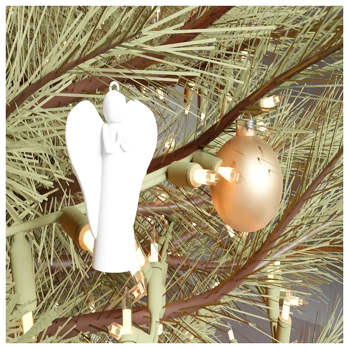 christmas angel tree topper ornament hanging decoration for holiday home decor