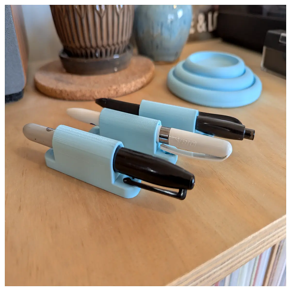 ez wood pen holder desk organizer diy