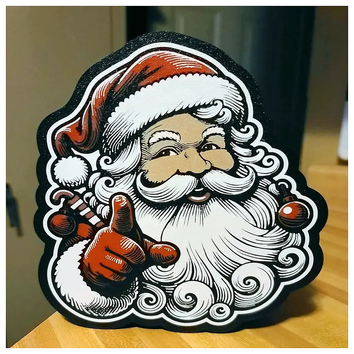 santa claus box xmas decoration holiday party props