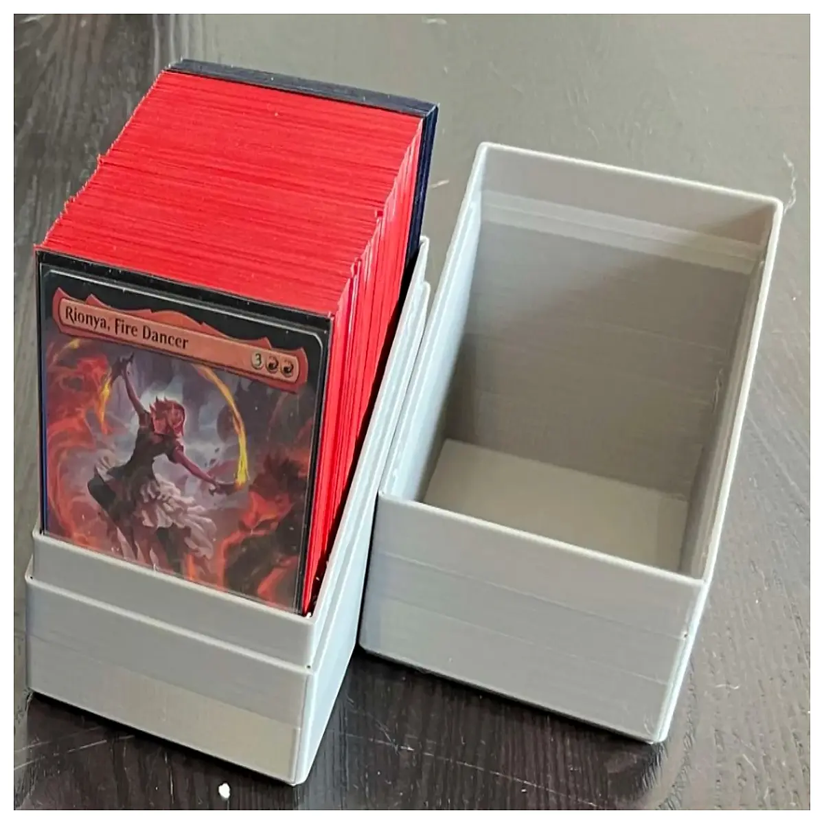 bulk 130 card storage box organizer for trading cards sleeves protection